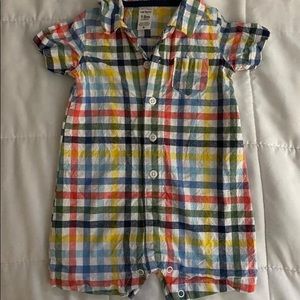 Carters 18 mos plaid Romper